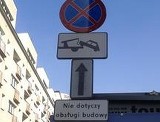 Robotnicy sami ustawili znak drogowy. Bo tam im pasował