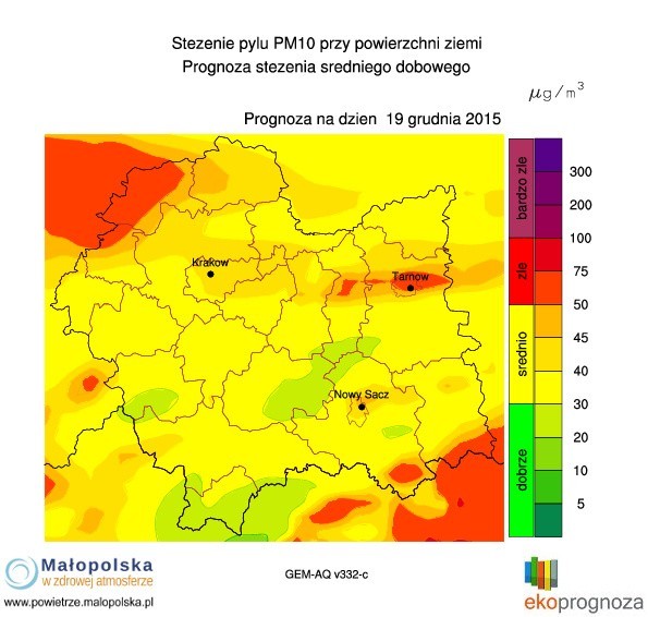 Stan powietrza w Krakowie. Będzie darmowa komunikacja podczas smogu