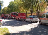 Wyciek gazu przy przedszkolu na Broniewskiego. Strażacy i gazownicy walczyli z wyciekiem