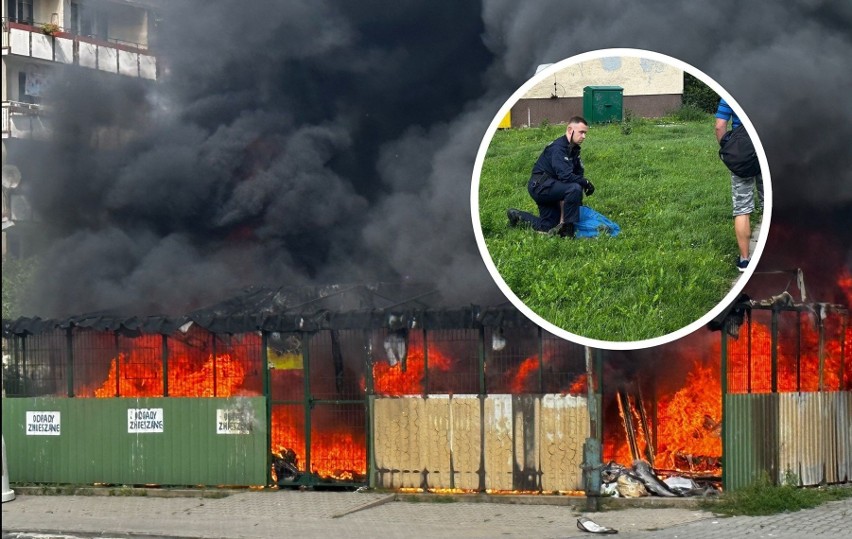 We wtorek na Prędocinku doszło do pożaru śmietnika i akcji...