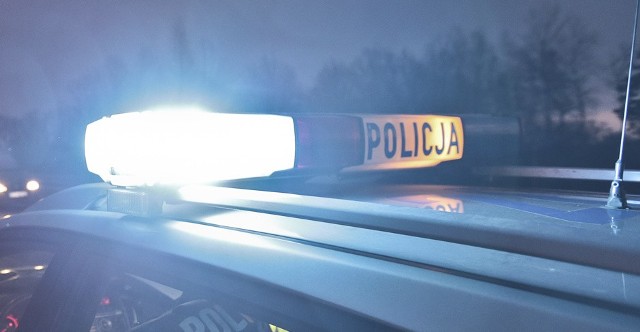 Policjanci przygotowali w Ługach blokadę