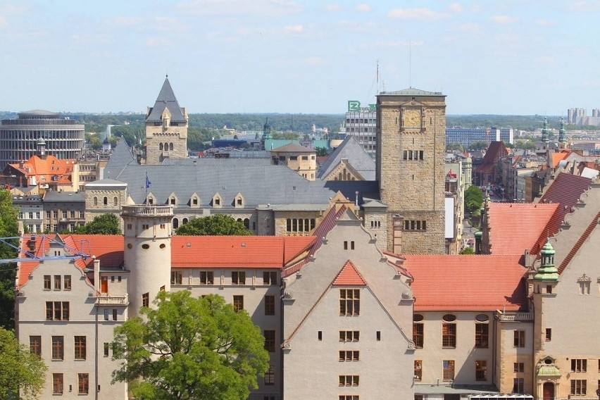Poznań widziany z dachu hotelu Mercure