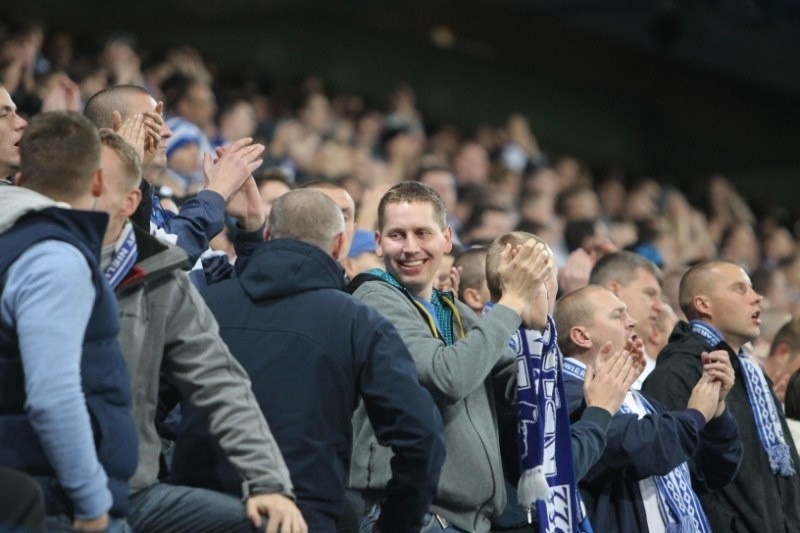 Lech Poznań Wisła Kraków 2:0 - tak się kibicuje w Poznaniu