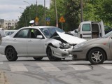 Wypadek w Kielcach. Zderzyły się dwa auta (zdjęcia) 