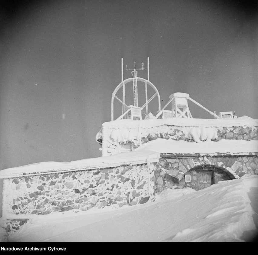 Sroga zima na Kasprowym Wierchu - rok 1959