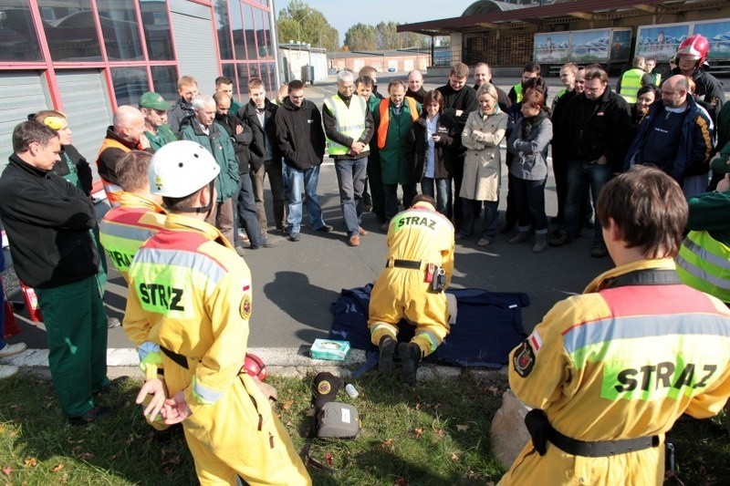 Pożar w browarze, ranni, interweniowali strażacy. Zobacz zdjęcia i film z pokazu ratownictwa na Pomorzanach