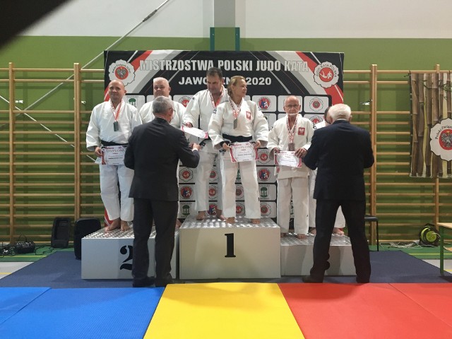 Anna Jagiełło i Leszek Piąstka na najwyższym stopniu podium mistrzostw Polski w judo