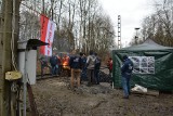 Ruda Śląska. Kolejny protest górników KWK RUDA Ruch Halemba. Blokada węgla z kopalni do elektrowni