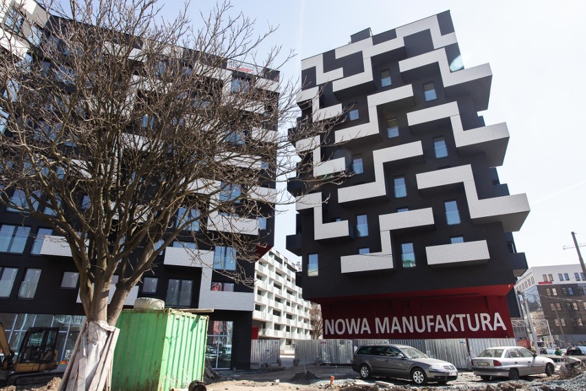 Nowa Manufaktura to budynek z ponad 300 mieszkaniami i...