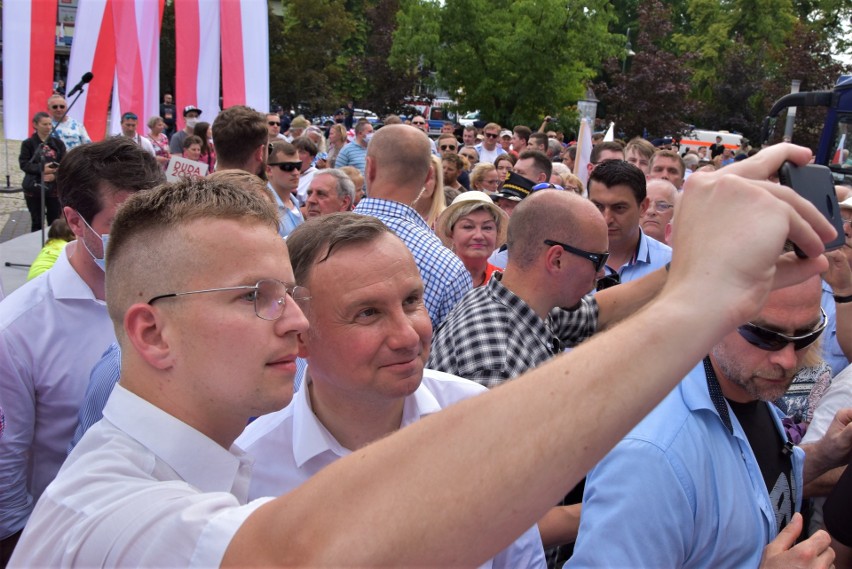 Andrzej Duda w Opolu. Spotkanie prezydenta z sympatykami.