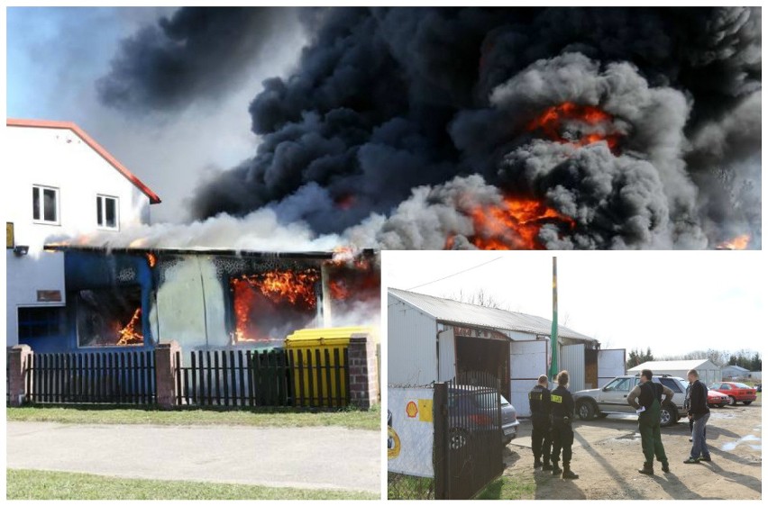 Do pożaru doszło dziś w warsztacie wulkanizacyjnym przy...