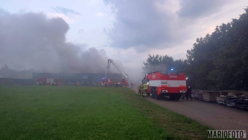 Pożar w jednym z zakładów pracy w Opolu.