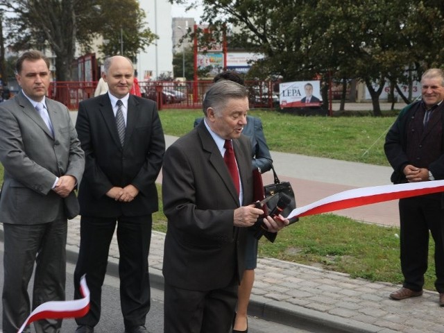 Otwarcie ulicy Trzebiatowskiej w Kołobrzegu.