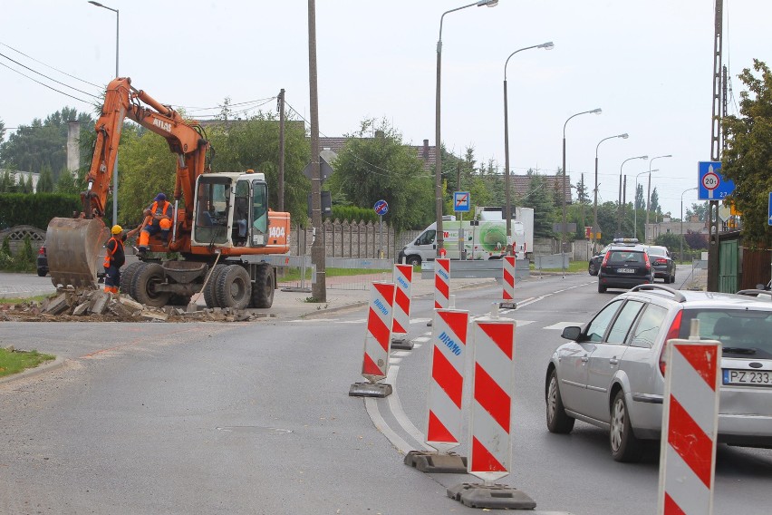 Prace przy Starołęckiej wymusiły zmiany w organizacji ruchu