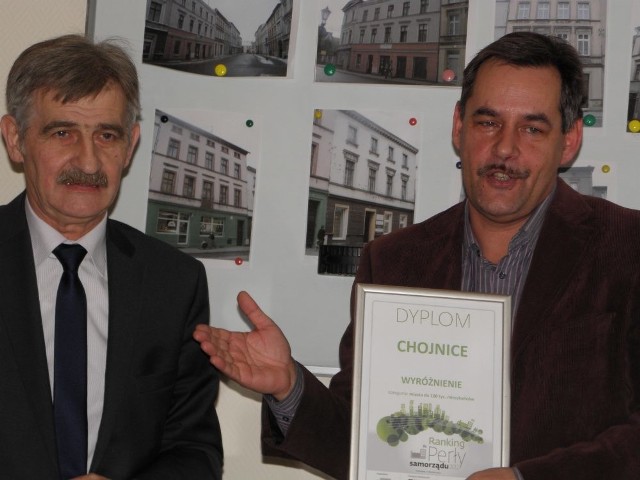 Burmistrzowie Jan Zieliński i Arseniusz Finster mają powody do radości