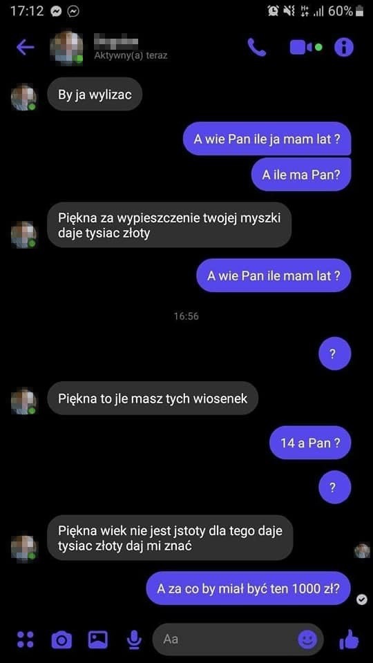 Mieszkaniec gminy Strzelce Opolskie oferował 14-latce 1000 zł za seks. Grożą mu 2 lata więzienia