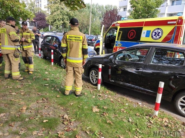 Wypadek na ul. Koszyka w Opolu.