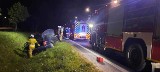 Wypadek na DK nr 91 w Ostaszewie koło Torunia. Auto wpadło do rowu. Mamy zdjęcia
