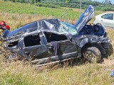 Groźny wypadek na drodze S6 koło Koszalina. Kierowca trafił do szpitala [ZDJĘCIA]
