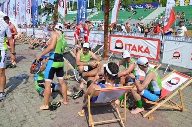 Tak wyglądała Strefa Finiszera na mecie poprzedniej edycji poznańskiego triathlonu