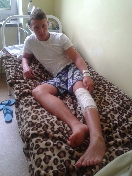Damian pięć dni leżał w szpitalu po interwencji kontrolerów, których rzekomo zaatakował.