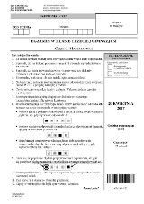 EGZAMIN GIMNAZJALNY 2017: MATEMATYKA ARKUSZE CKE + ODPOWIEDZI I ROZWIĄZANIA TESTU 20.04.2017