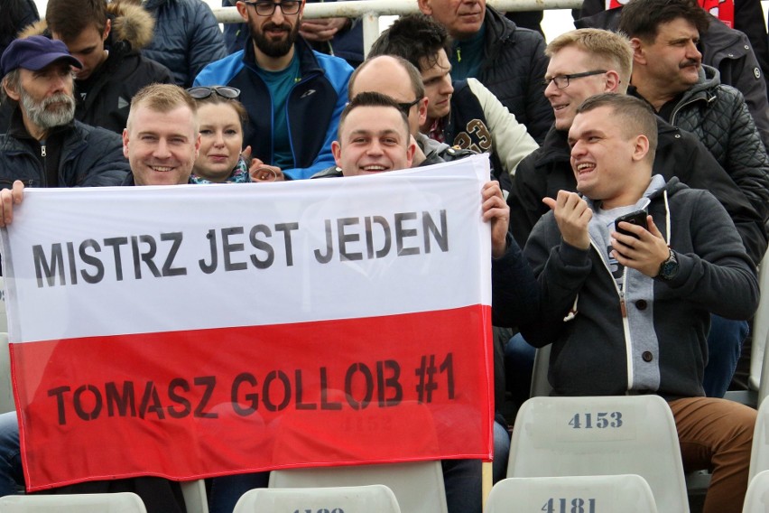 Kibice na meczu Polonia Bydgoszcz - Stal Rzeszów