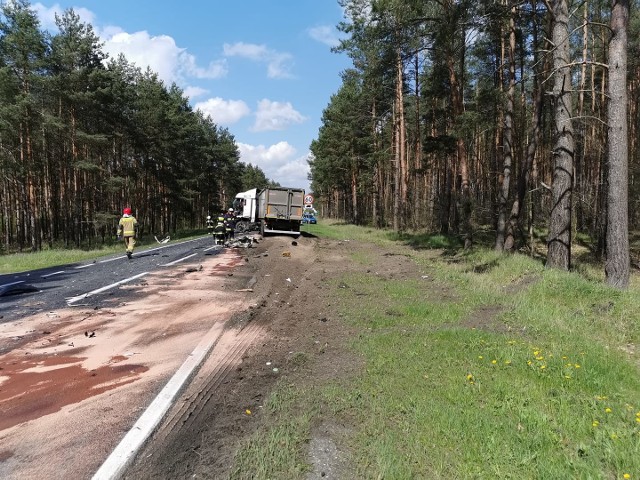 Wypadek na drodze krajowej 31 w okolicy wsi Krzypnica – 6.05.2021