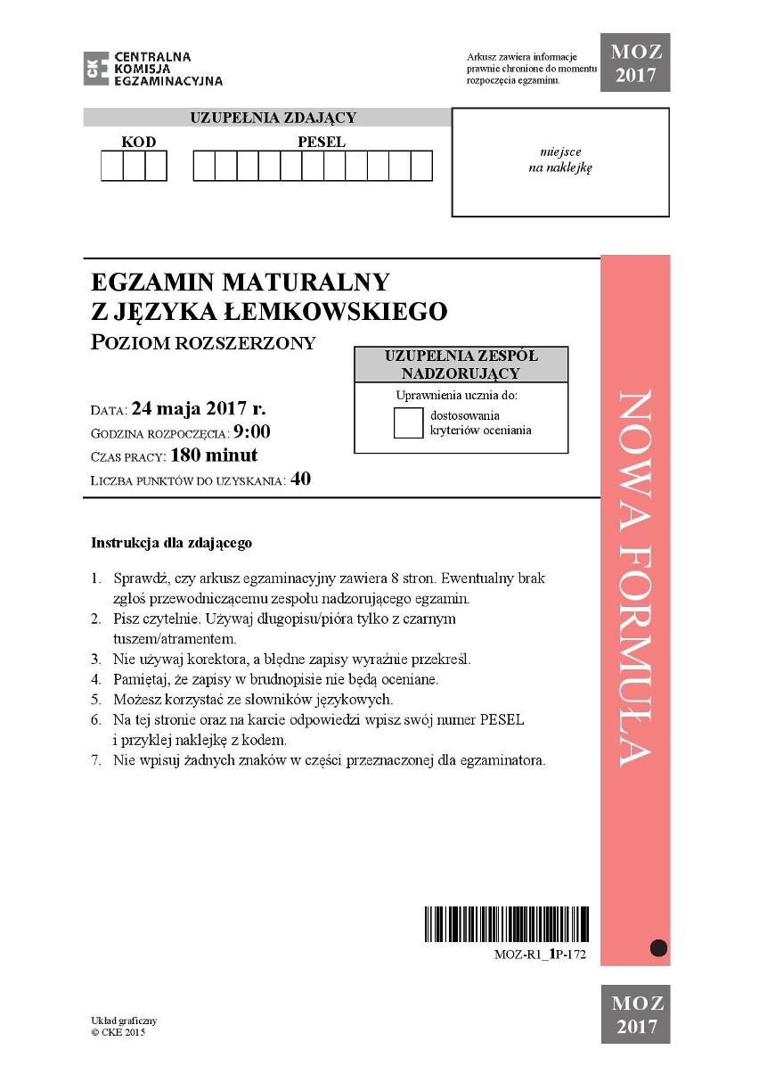 Maturzystka z Gorlic podeszła do tej matury jako jedyna w kraju