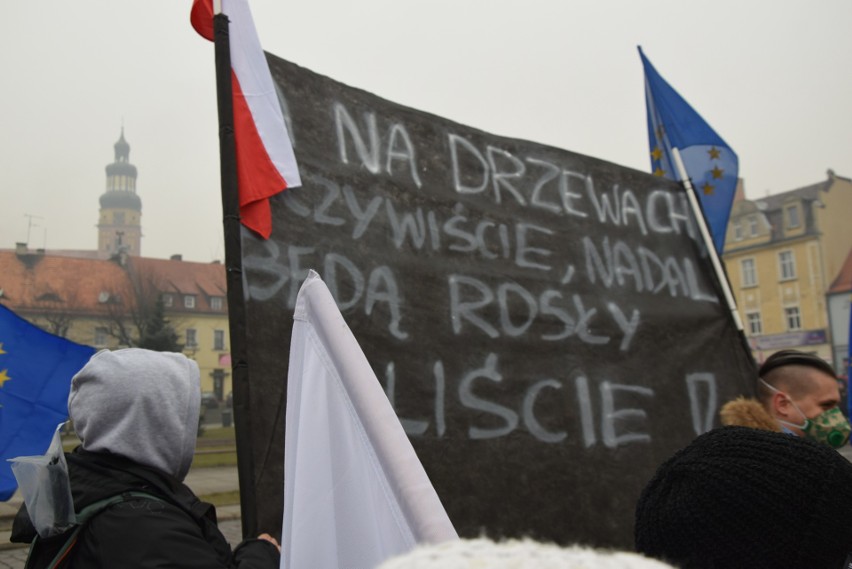 Na wodzisławskim rynku manifestowano przeciwko...