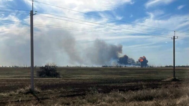 Eksplozje na Krymie w bazie Saki miały miejsce we wtorek