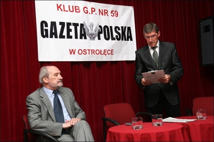 Antoni Macierewicz w Ostrołęce 