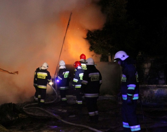 Pożar w Dąbrowie Górniczej