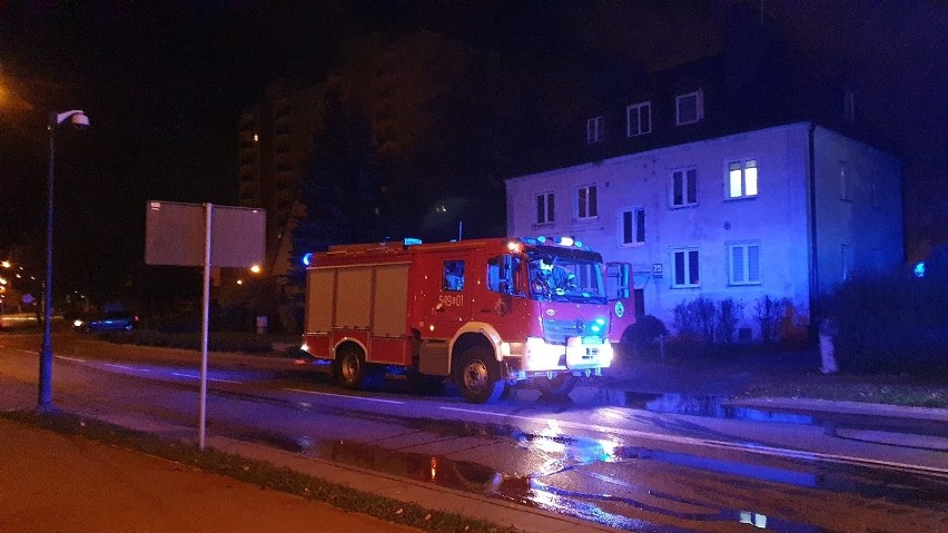 Pożar w Tczewie. 30.10.2020 r. Palił się pustostan