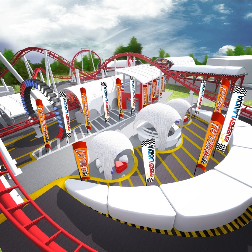 Zator. Energylandia buduje roller coaster F1 [WIZUALIZACJE]