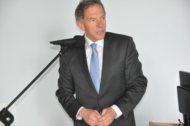 Dariusz Rosati na spotkaniu wyborczym w Szczecinku w roku 2014