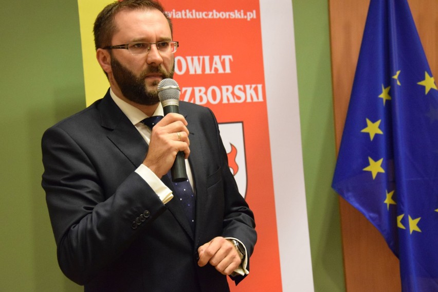 Nowy i stary starosta kluczborski: Mirosław Birecki i Piotr...
