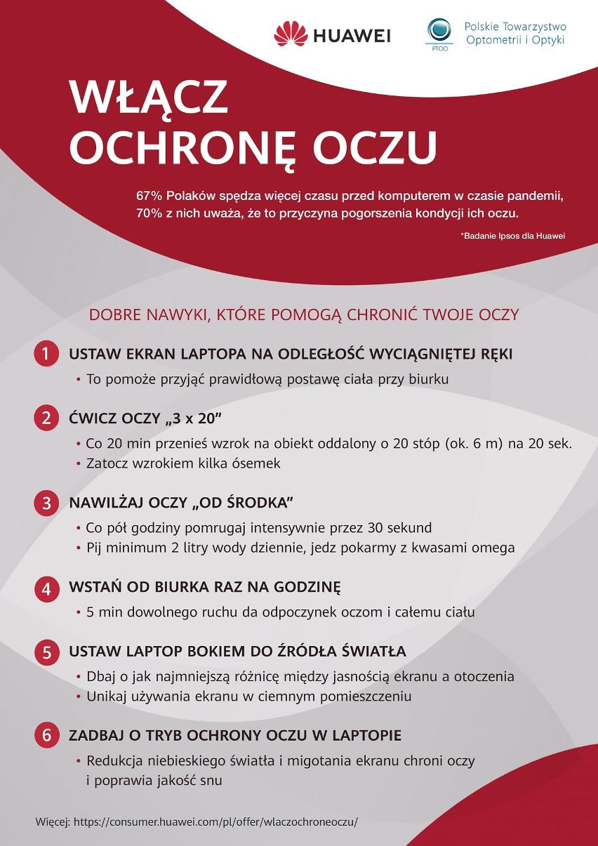 „Włącz ochronę oczu”. Katalog dobrych nawyków Huawei i PTOO trafia do poradni psychologiczno-pedagogicznych w kraju