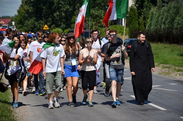 Pielgrzymka ŚDM 2016 do sanktuarium w Wysokim Kole.