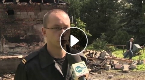 Wybuch w domu w Wilamowicach