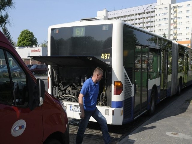 Pasażerowie linii nr 67 w Bydgoszczy przeżyli chwile grozy