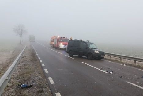 Gmina Boguty-Pianki. Karambole na drodze wojewódzkiej, 17.01.2020. Zobaczcie zdjęcia