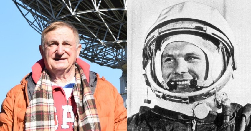 Kazimierz Błaszczak (z lewej), Jurij Gagarin (z prawej)