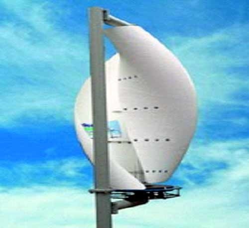 Turbina wiatrowa o osi pionowej obrotu będzie zamontowana na dachu Elektryka