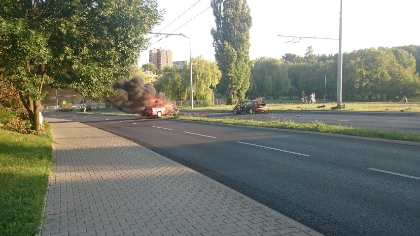 Wypadek na ul. Nadbystrzyckiej w Lublinie