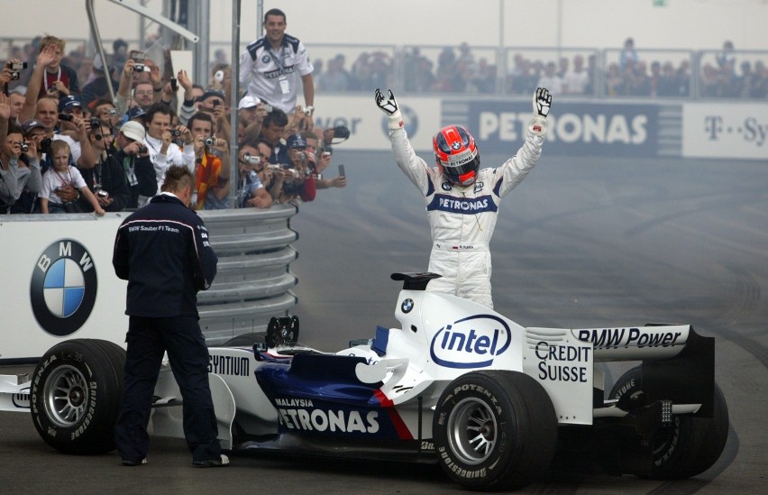 Robert Kubica w latach 2006-2010 12 razy stał na podium...