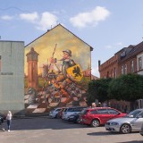 Don Kichot w Szczecinku. Powstaje piękny mural [ZDJĘCIA, WIDEO]