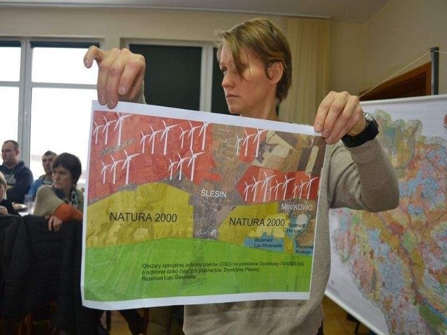 Maria Scześniak z Małocina: - Kto mi powie, jak mają się wiatraki do obszaru Natura 2000 w Ślesinie i Minikowie?