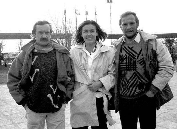 Od lewej: Krzysztof Wielicki, Wanda Rutkiewicz i Jerzy...