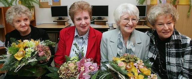 Na zdjęciu od lewej: Zofia Bogdanowicz, Krystyna Sadowska, Iwona Racz i Elżbieta Klausz.